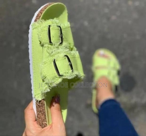 Canvas Double-Buckle Ladies Sandals - main view