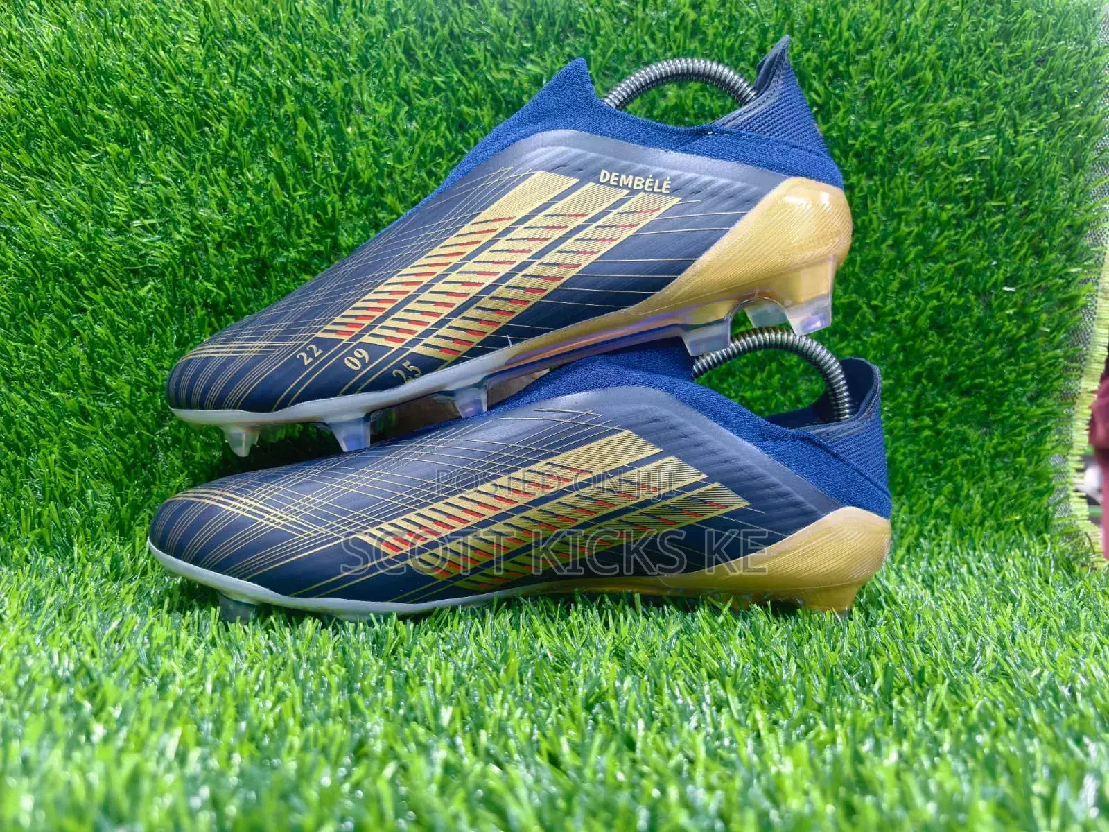 Adidas F-50 Ousmane Dembélé Navy Blue Gold  