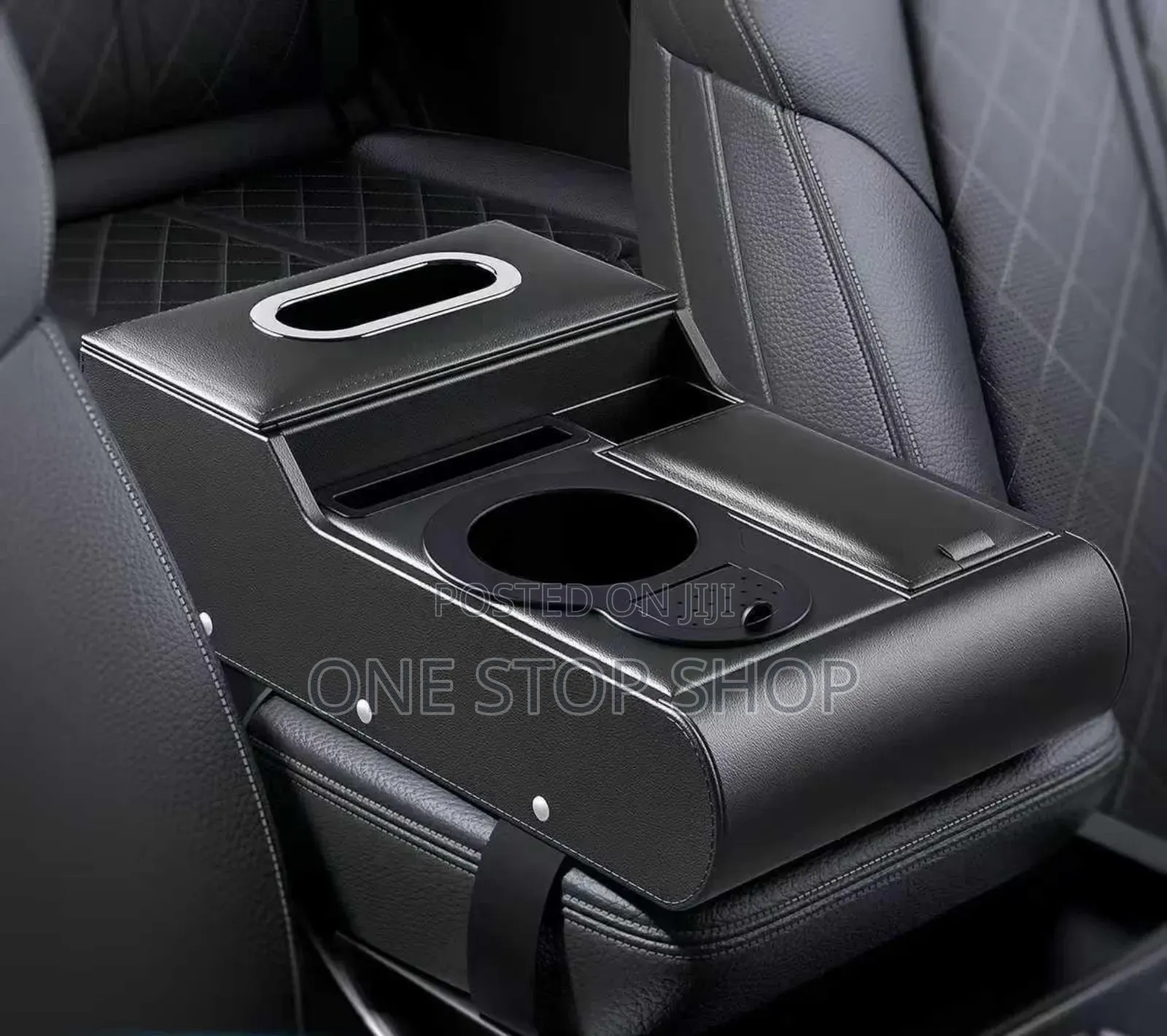 Multipurpose Black Armrest Handrest Pad Witsaviette, Phone, Cupholder
