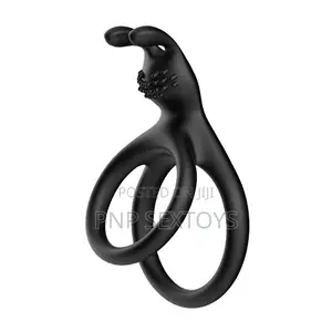 Stretchable Male Cock Ring With 2 Rings