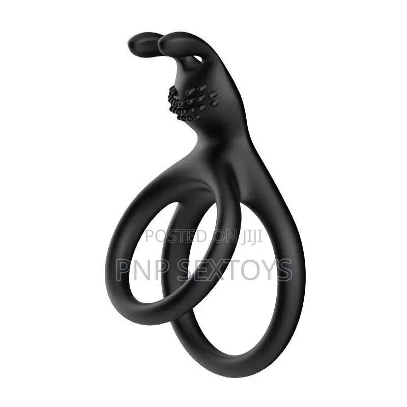 Stretchable Male Cock Ring With 2 Rings