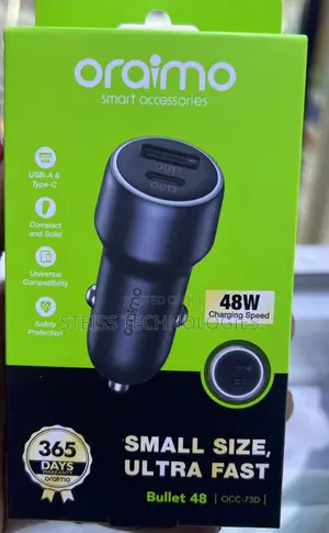 48w Oraimo Fast Car Charger