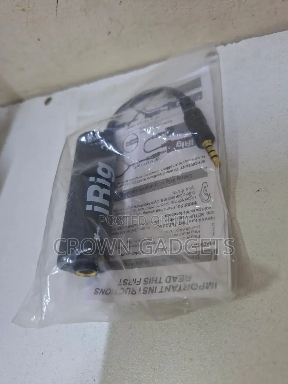 Irig 1 Instrument Adapter for Recording Effects