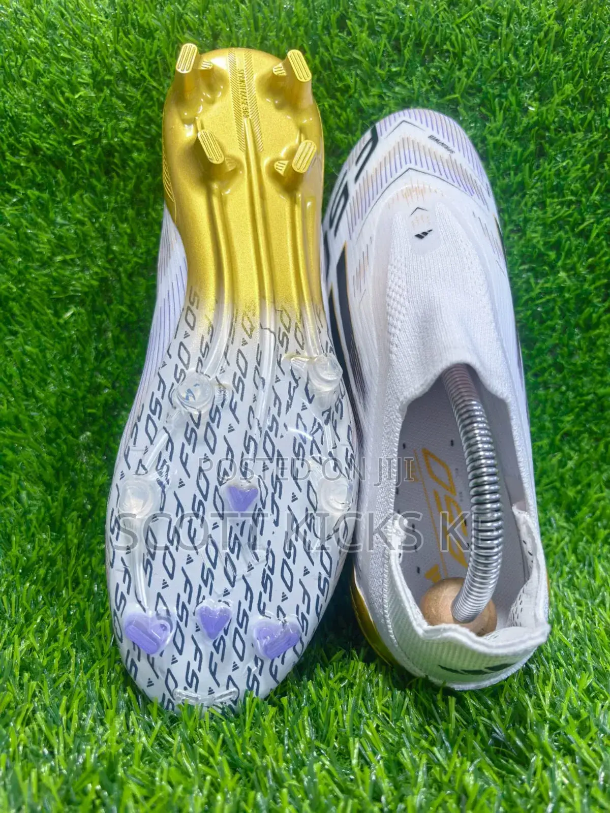 Adidas F-50 Elite Laceless Road to Glory White Gold  
