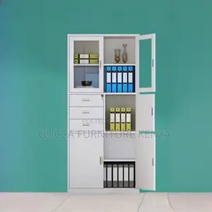 2-door Steel Office Filling Cabinet With Safe