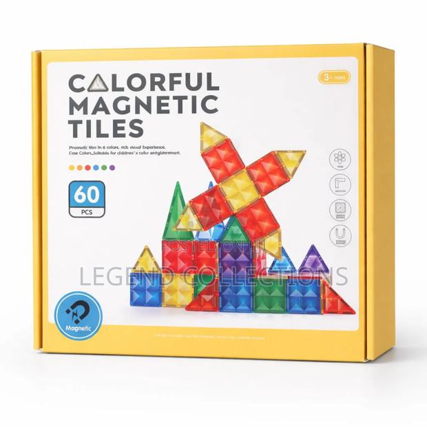 Colorful Magnetic Tiles - main view