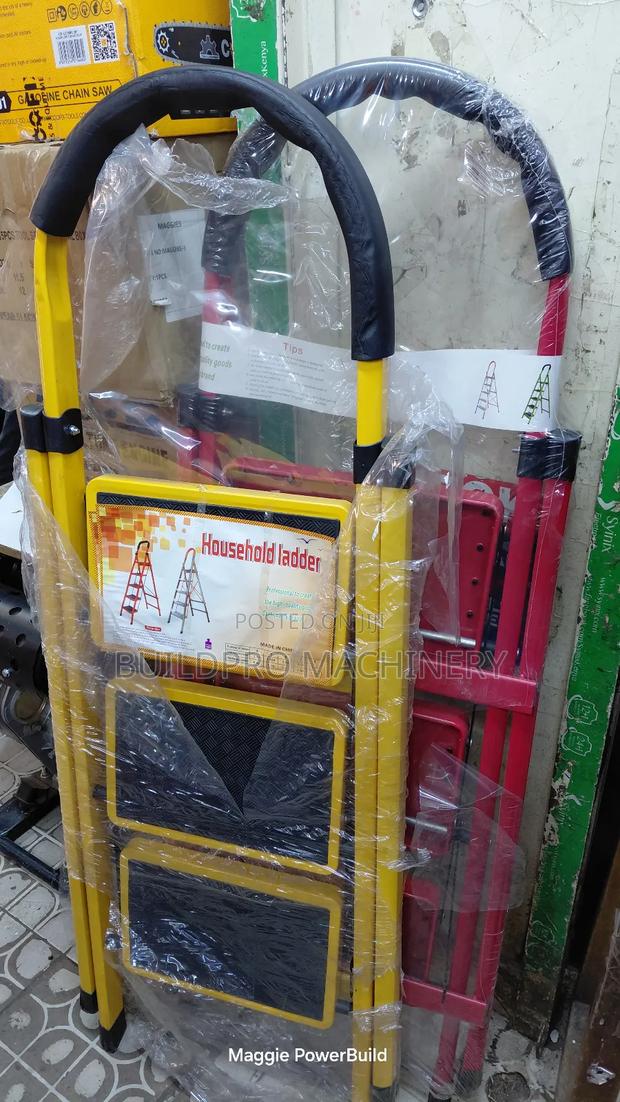 Foldable 3 Step Household Ladder - main view