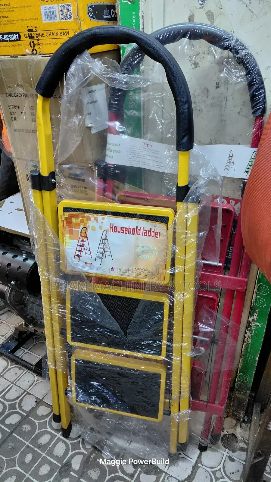 Foldable 3 Step Household Ladder