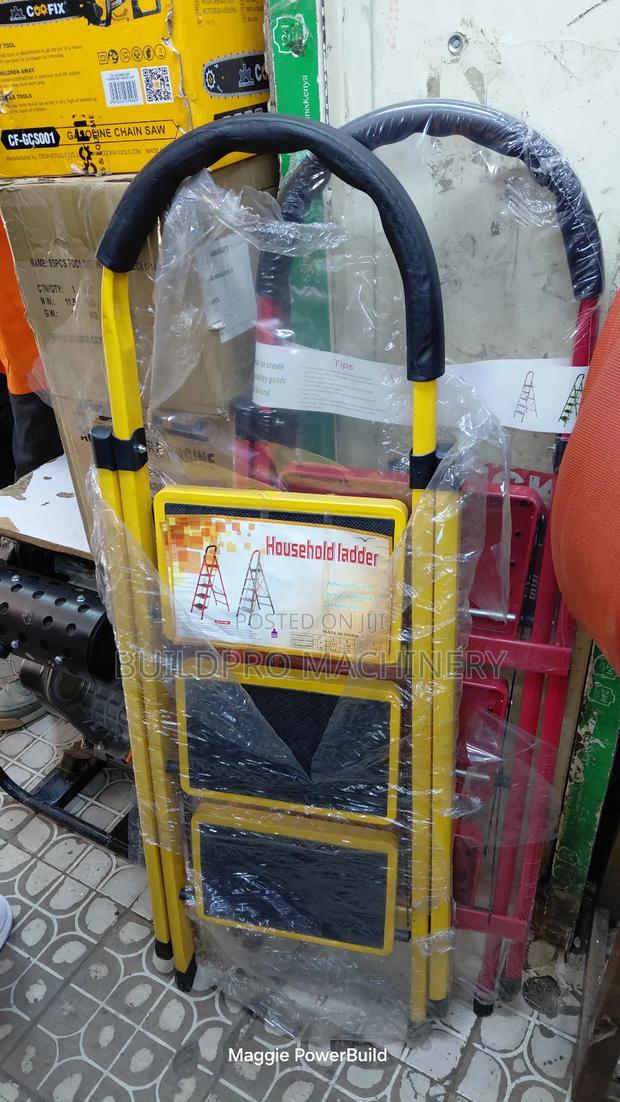 Foldable 3 Step Household Ladder - thumbnail 4
