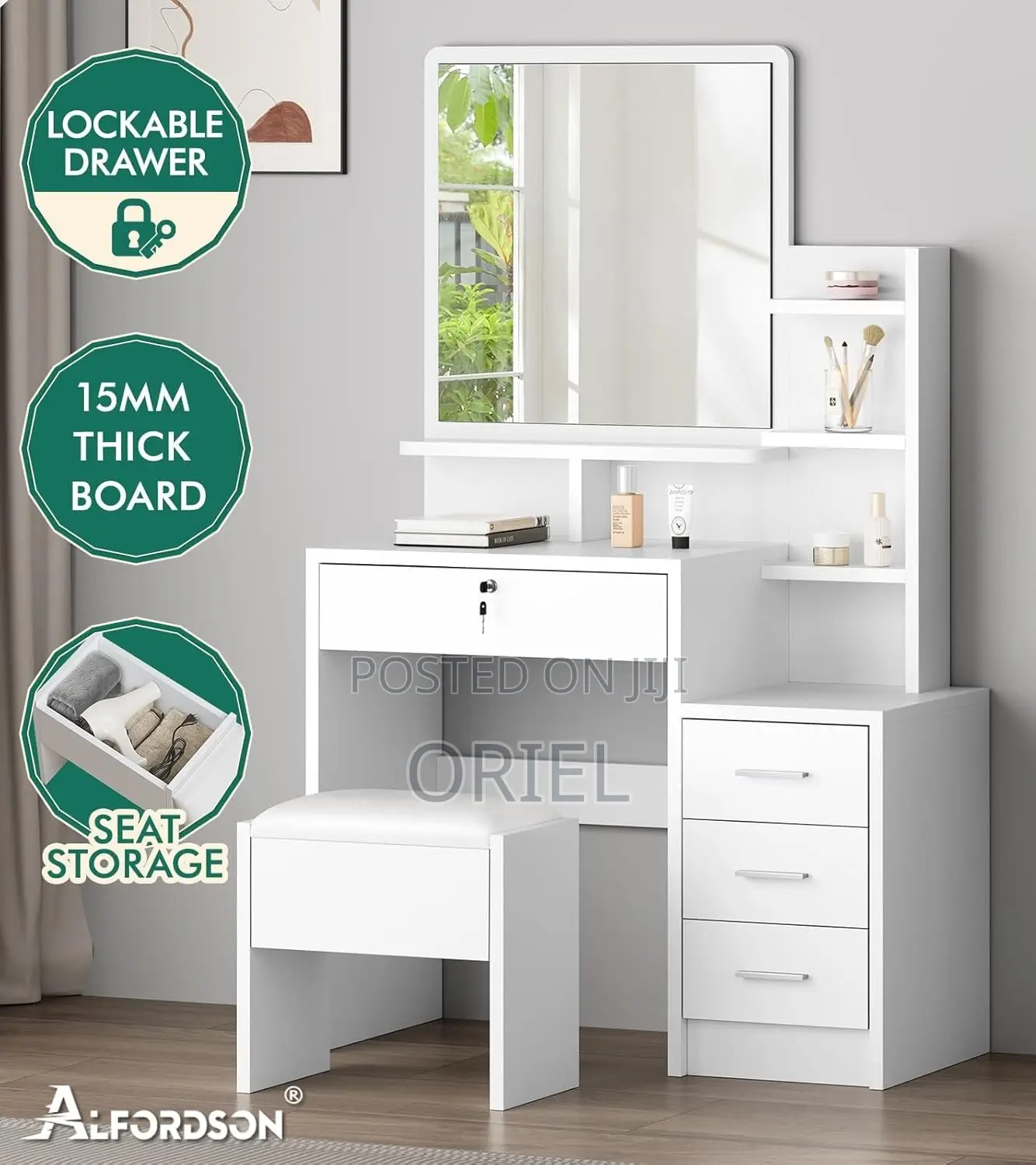 Bedroom Dressing Table : Modern Vanity Dressing Table