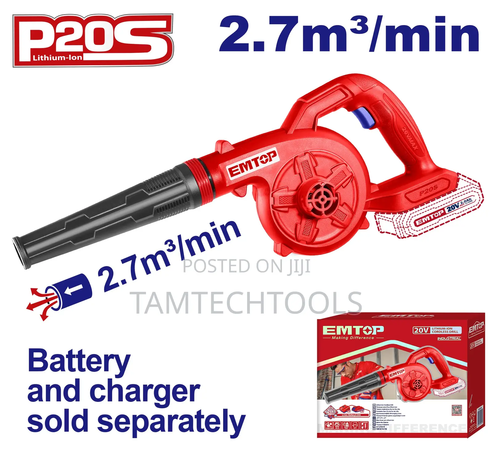 Lithium-Ion Blower 20v