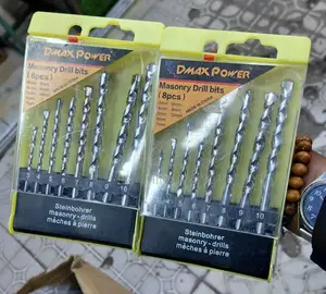 8-Piece Set of Dmax Power Masonry Drill Bits