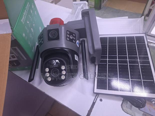 Outdoor PTZ Dual Lens 4g Solar Camera With Alarm Remote View