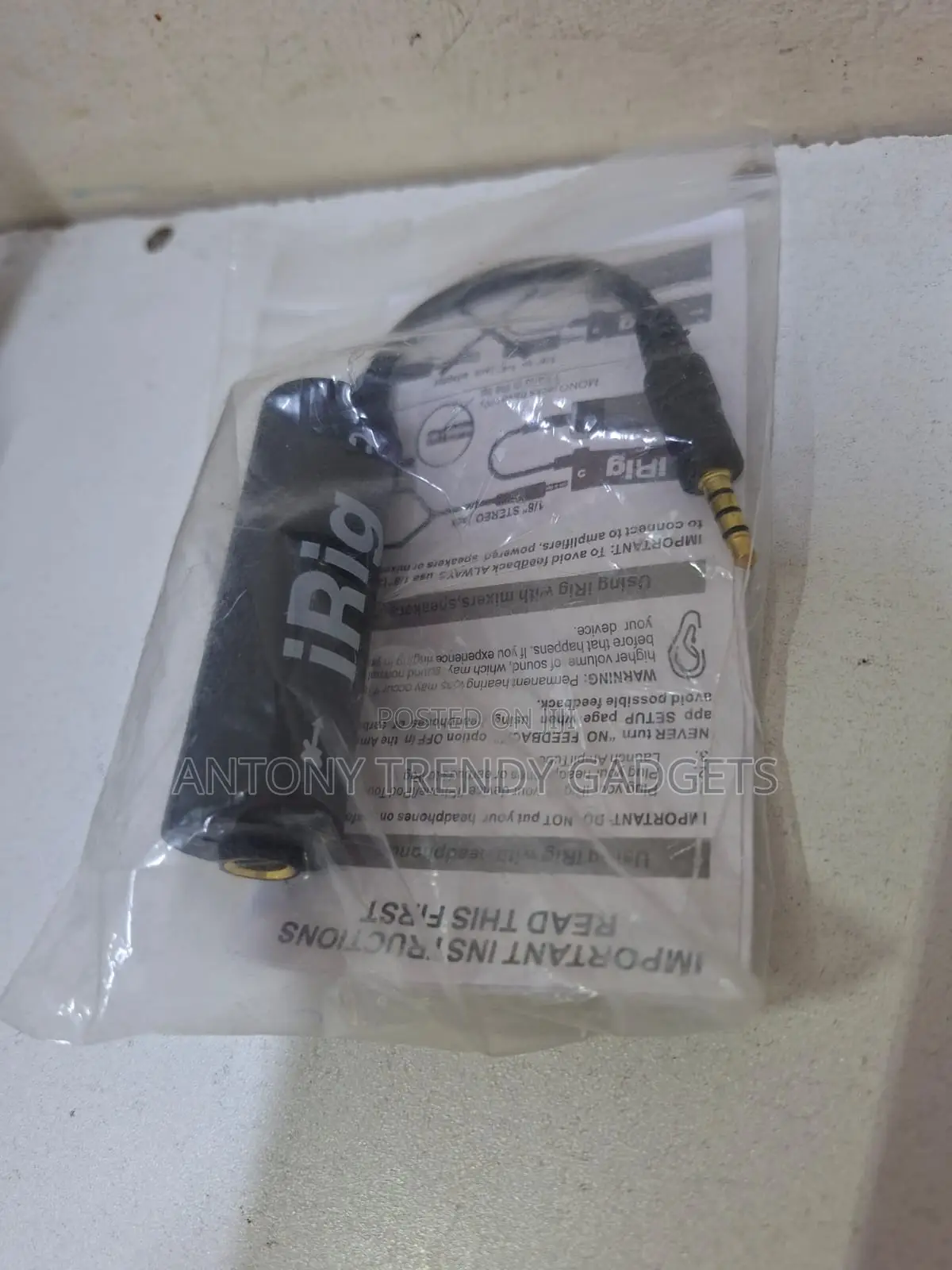 Irig 1 Guitar Recording Adapter For Android & Ios