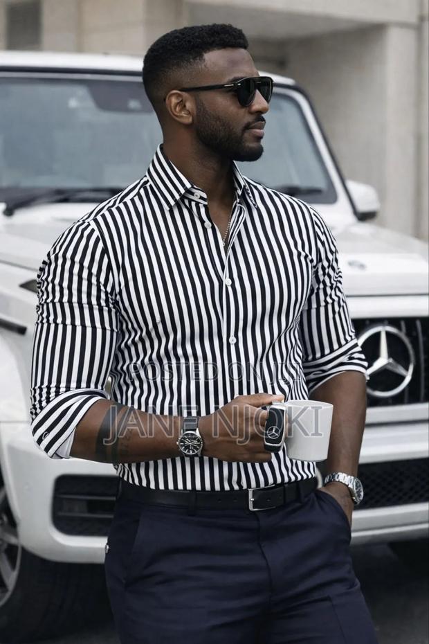 Men Stripped Shirt - main view