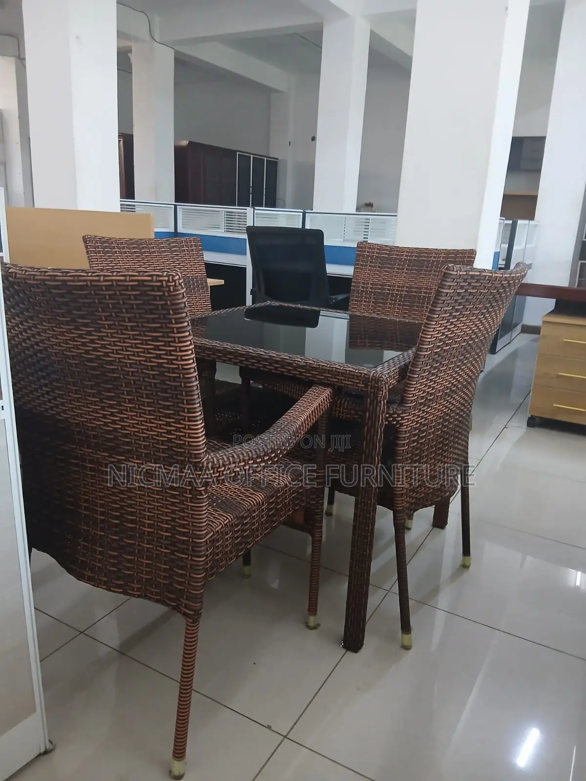 Premium 4-Seater Rattan Dining Set