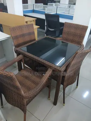 Premium 4-Seater Rattan Dining Set