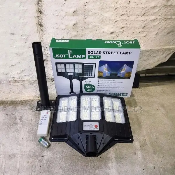 500w Watts Outdoor Security Solar Street Light With Inbuilt Battery