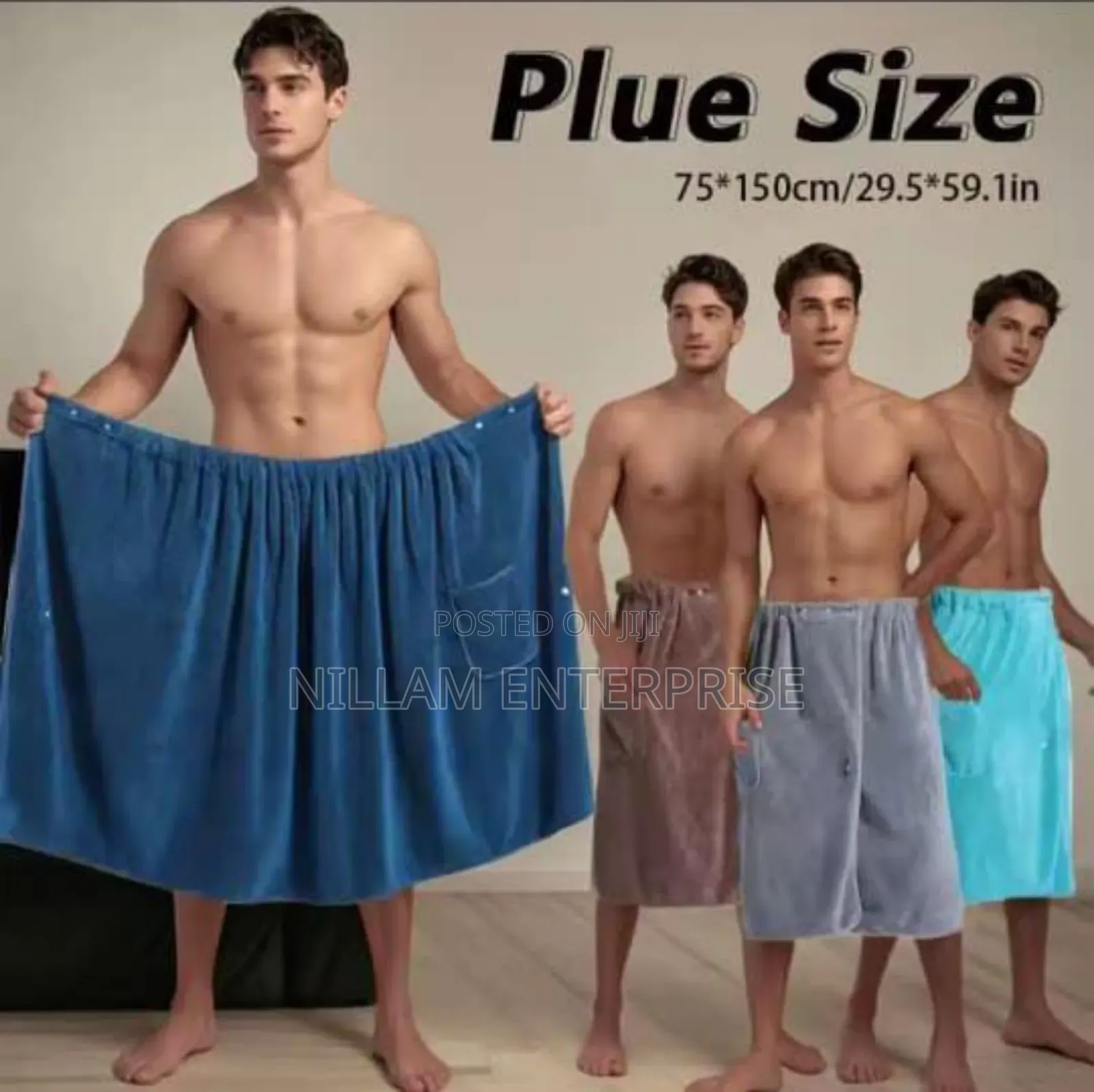 Bath Towel Wrap for Men,Adjustable Sauna Towels,