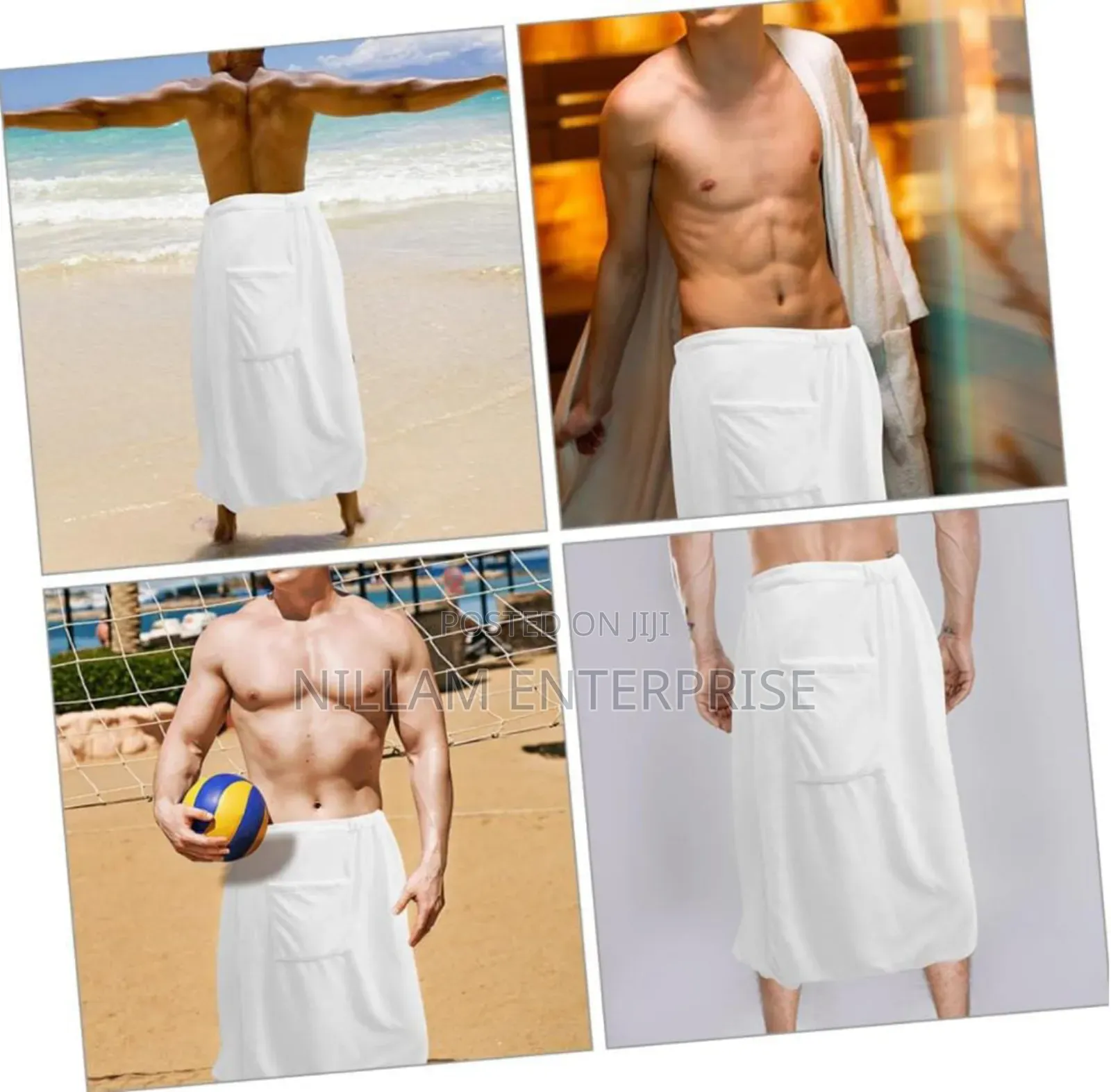 Bath Towel Wrap for Men,Adjustable Sauna Towels,