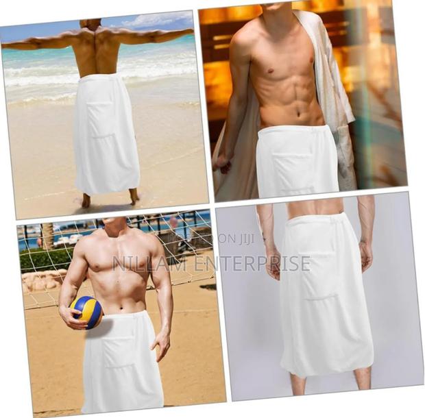 Bath Towel Wrap for Men,Adjustable Sauna Towels, - thumbnail 2