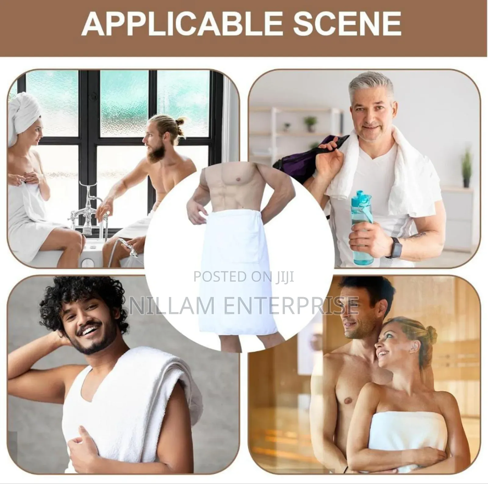 Bath Towel Wrap for Men,Adjustable Sauna Towels,