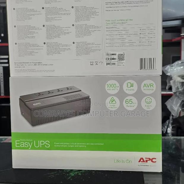 Easy Ups Apc 1000va 600watts 4 Outlets