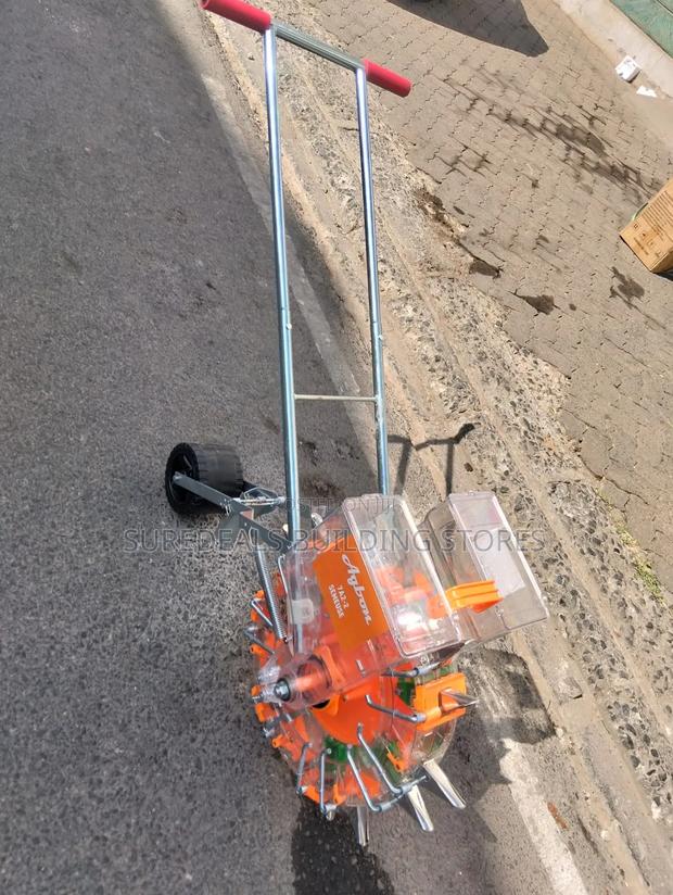 Hand Push Manual Seed Planter With Fertilizer Applicator