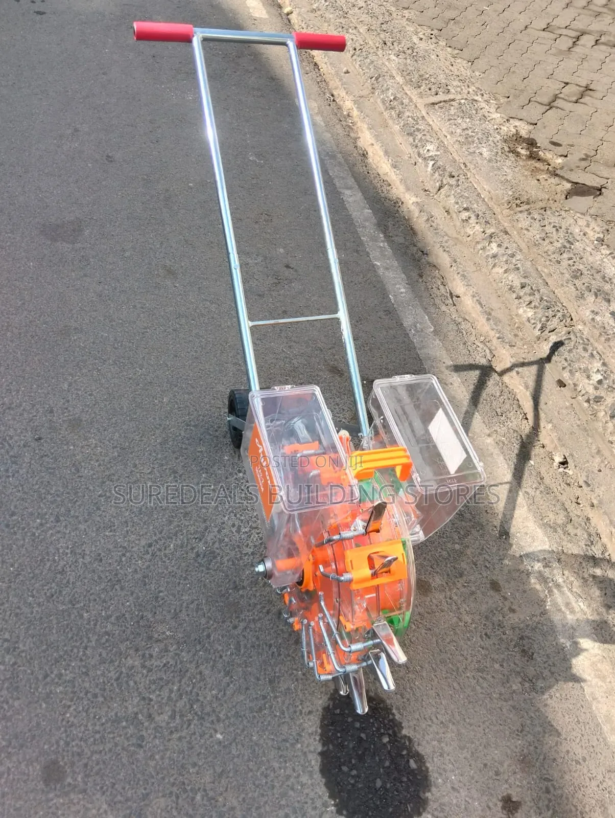 Hand Push Manual Seed Planter With Fertilizer Applicator