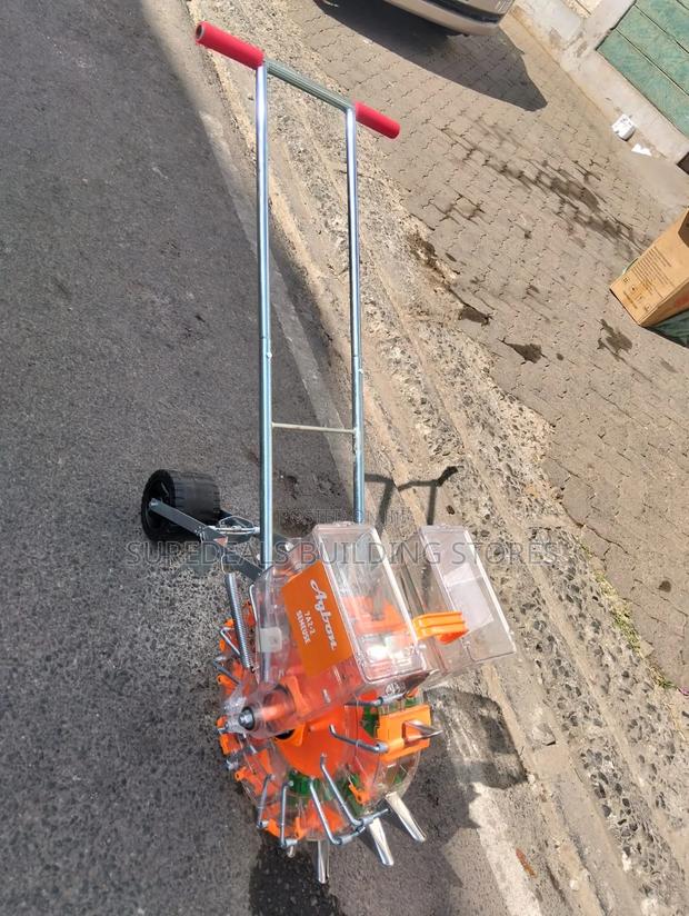 Hand Push Manual Seed Planter With Fertilizer Applicator - thumbnail 3