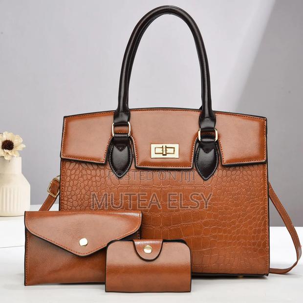 Black Brawn 3 in 1 Queen Latest Design Official Handbags
