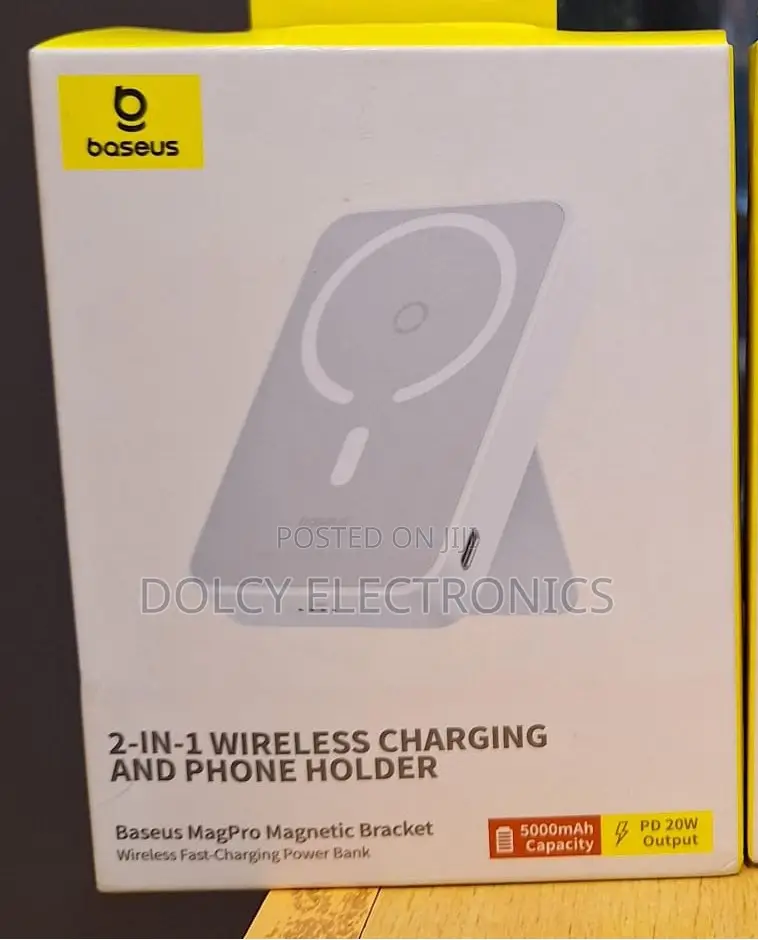 Baseus 5,000mah,20w Wireless Fast Charging Power Bank.