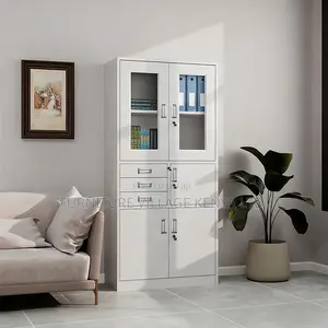 2-door Steel Office Storage Cabinet With Safe