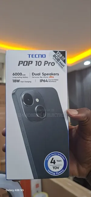 New Tecno Pop 10 128 GB Black