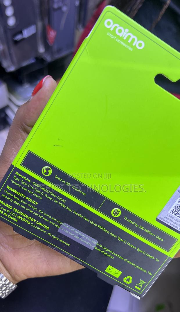 Type C to Type C Oraimo Cable - thumbnail 2