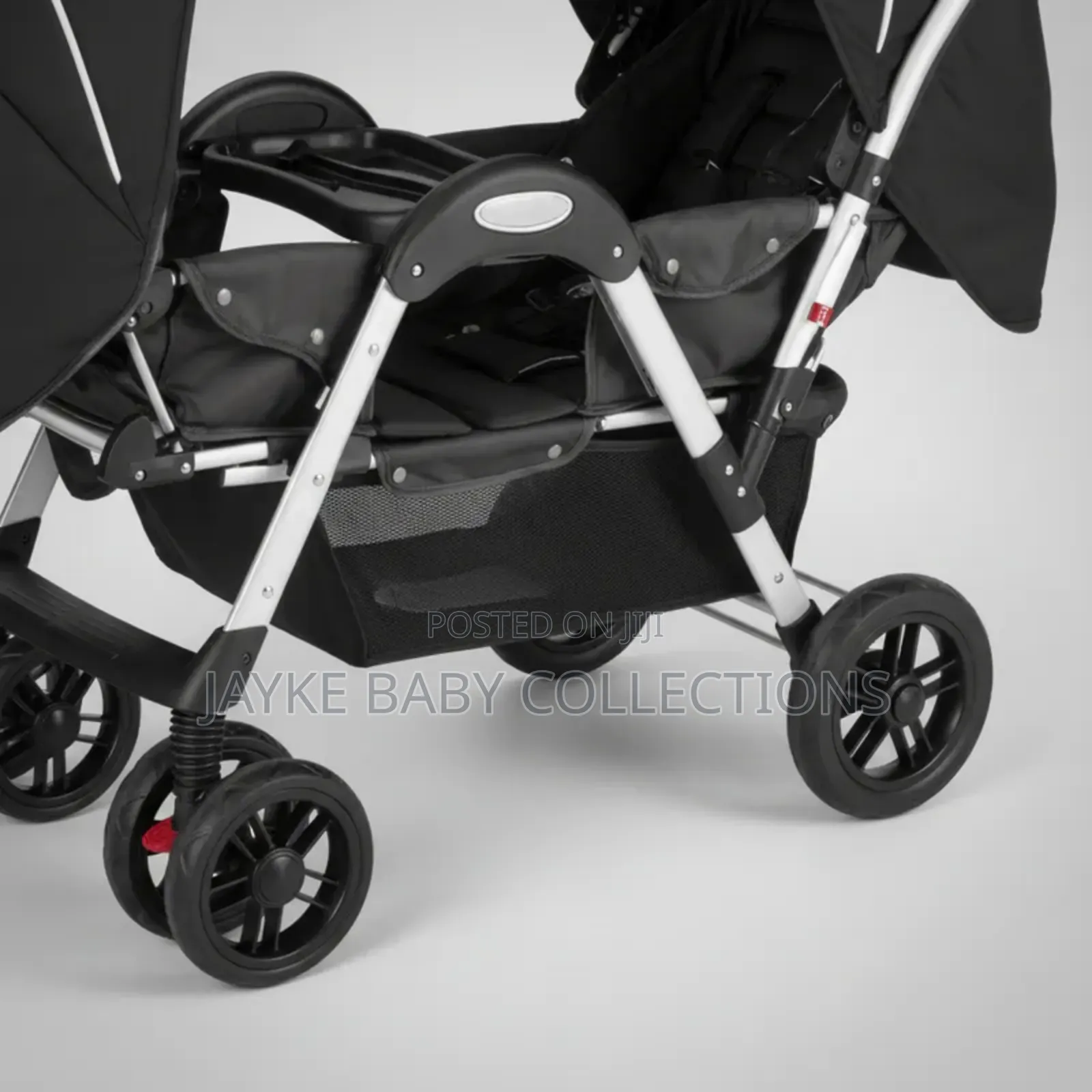 Tandem Twin Stroller/2 Kids 0–3y | Reclines to Full Bed