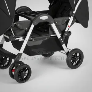 Tandem Twin Stroller/2 Kids 0–3y | Reclines to Full Bed