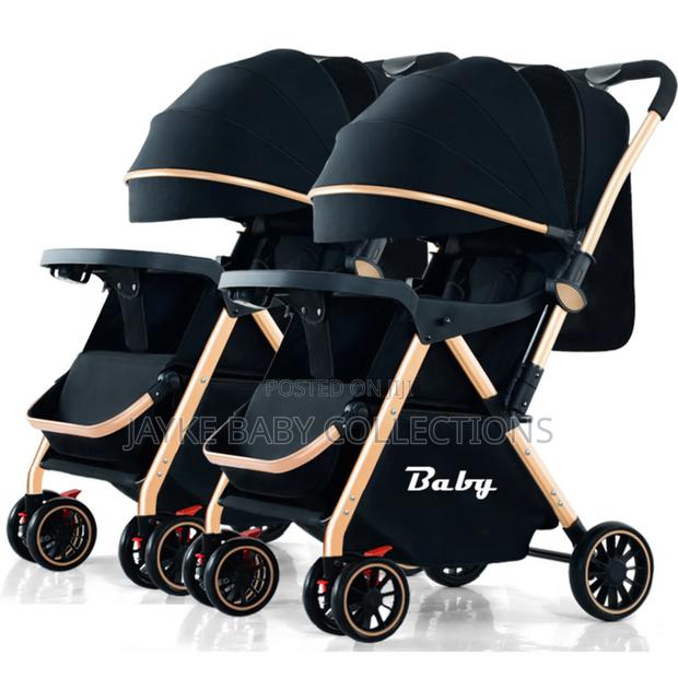 Twin Stroller Set 3–36m | One-Click Fold Shockproof - main view
