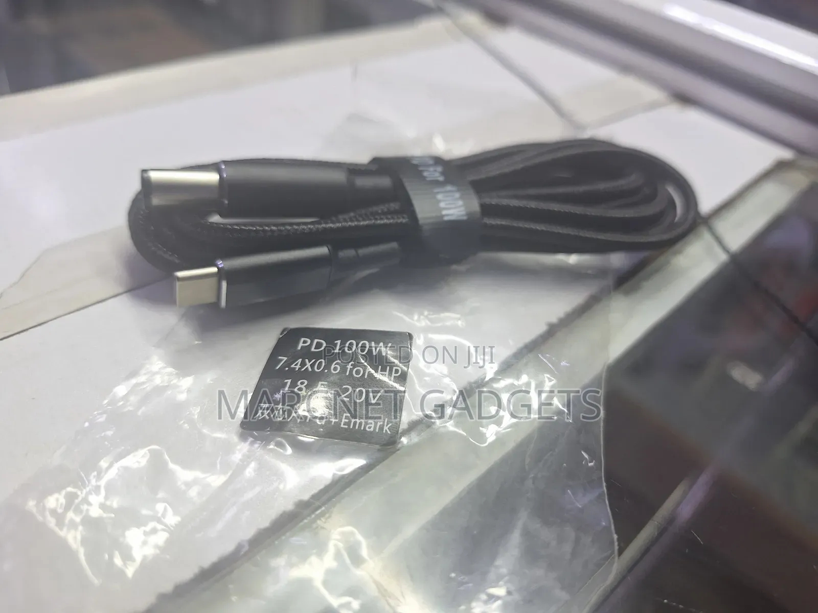 Hp Pd 100w Usb C 18.5-20v Big Pin Cable for Use With Type C Powerbank