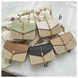 Chained Classy Woven Shoulder Bag