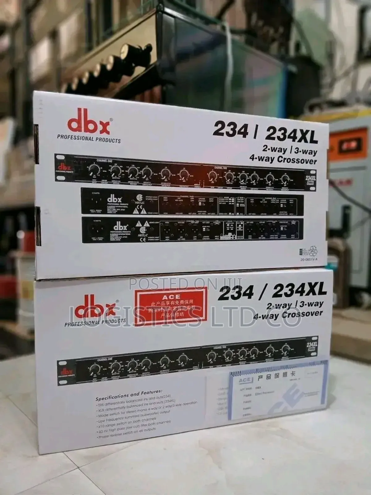 Original DBX 234xs Stereo 2/3 Way Mono 4way Crossover With Low Output