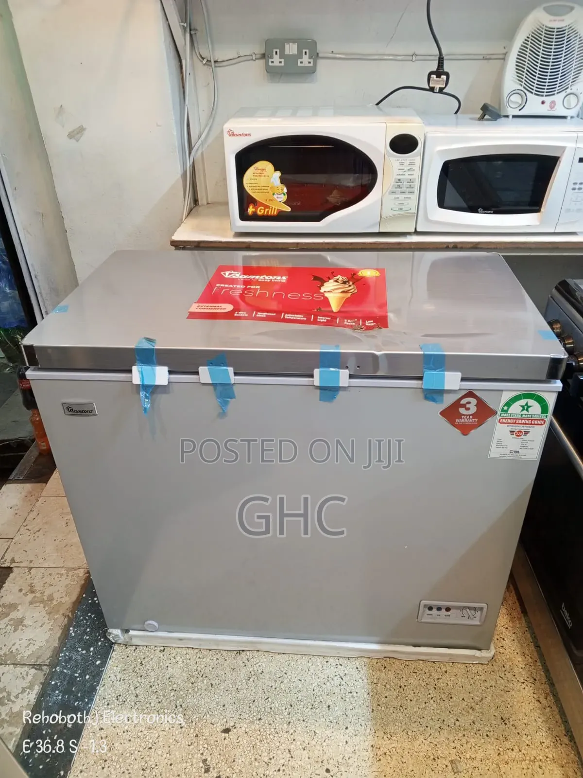 Gray Deep Freezer (Ramtons)