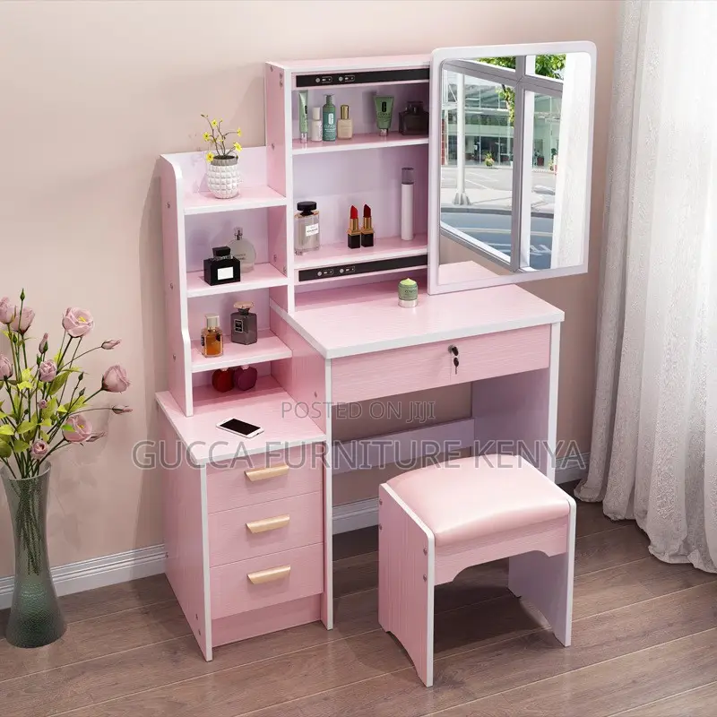 White Luxury Makeup Vanity Dressing Table
