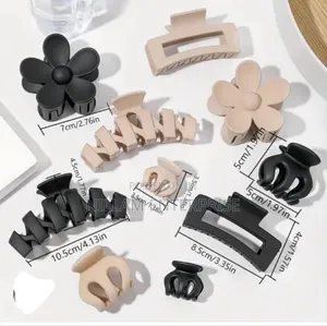 10-Piece Geometric Flower Hair Claw Set*