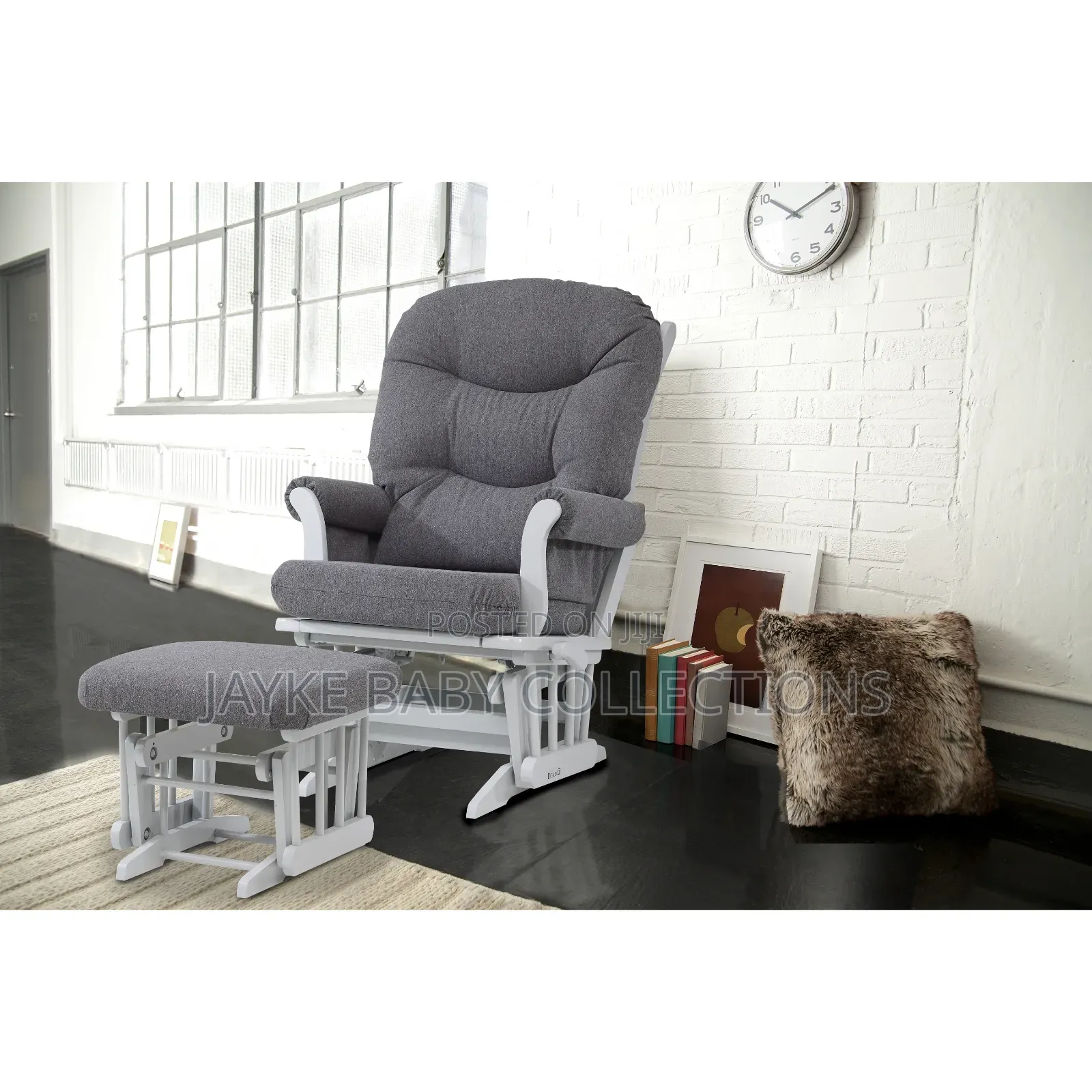 Nursing Glider Chair + Ottoman | Smooth Soothing