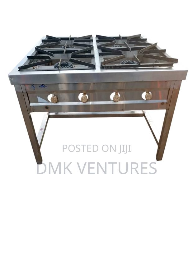 Surprising Stainless Steel Four Burners Kitchen Gas Cooker