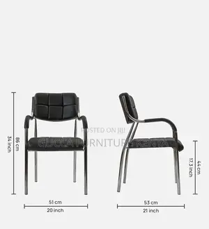 Mid Back Leather Catalina Visitor Office Chair