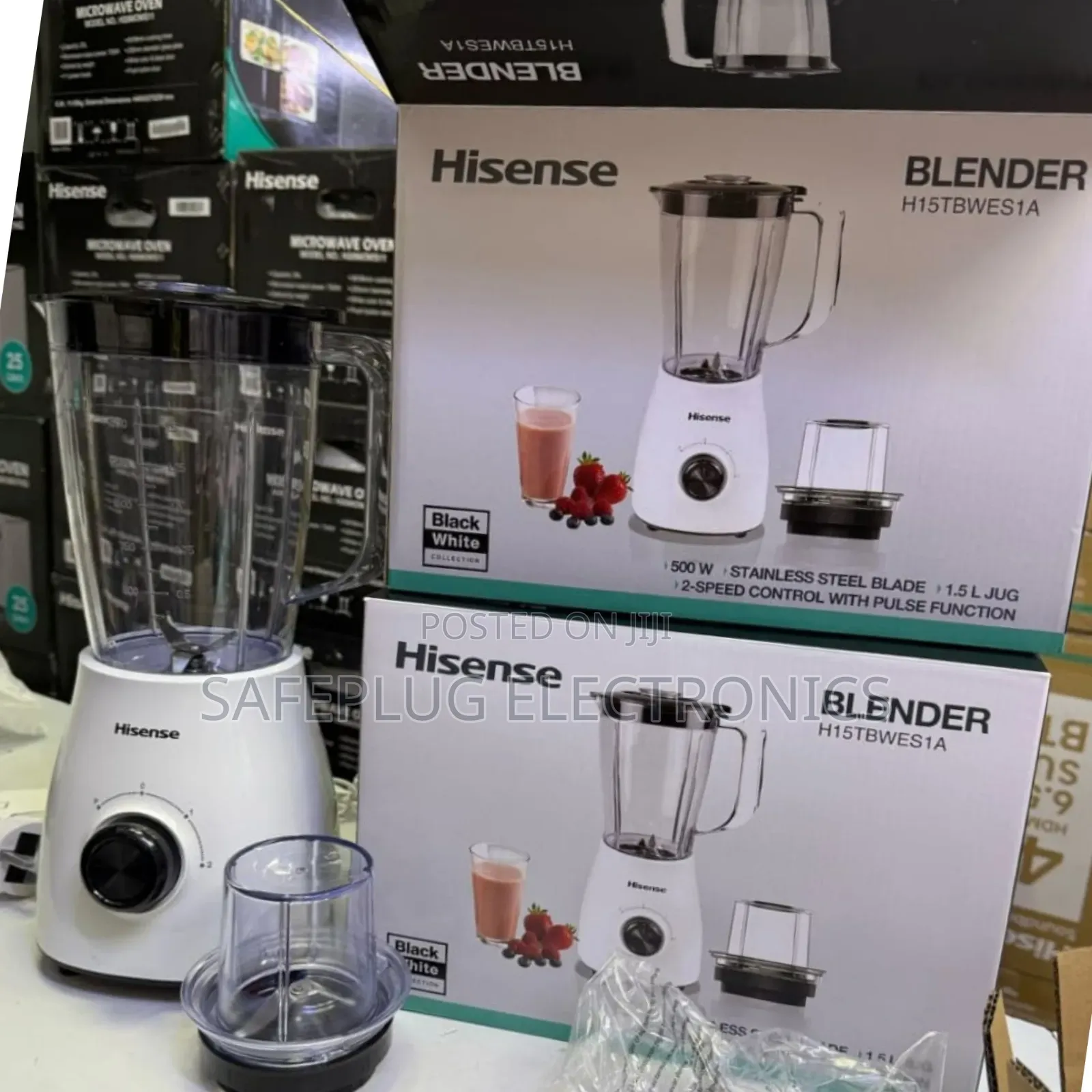 Hisense Heavy-Duty Blender 1.5l - Crushes Ice, Nuts Fruits!
