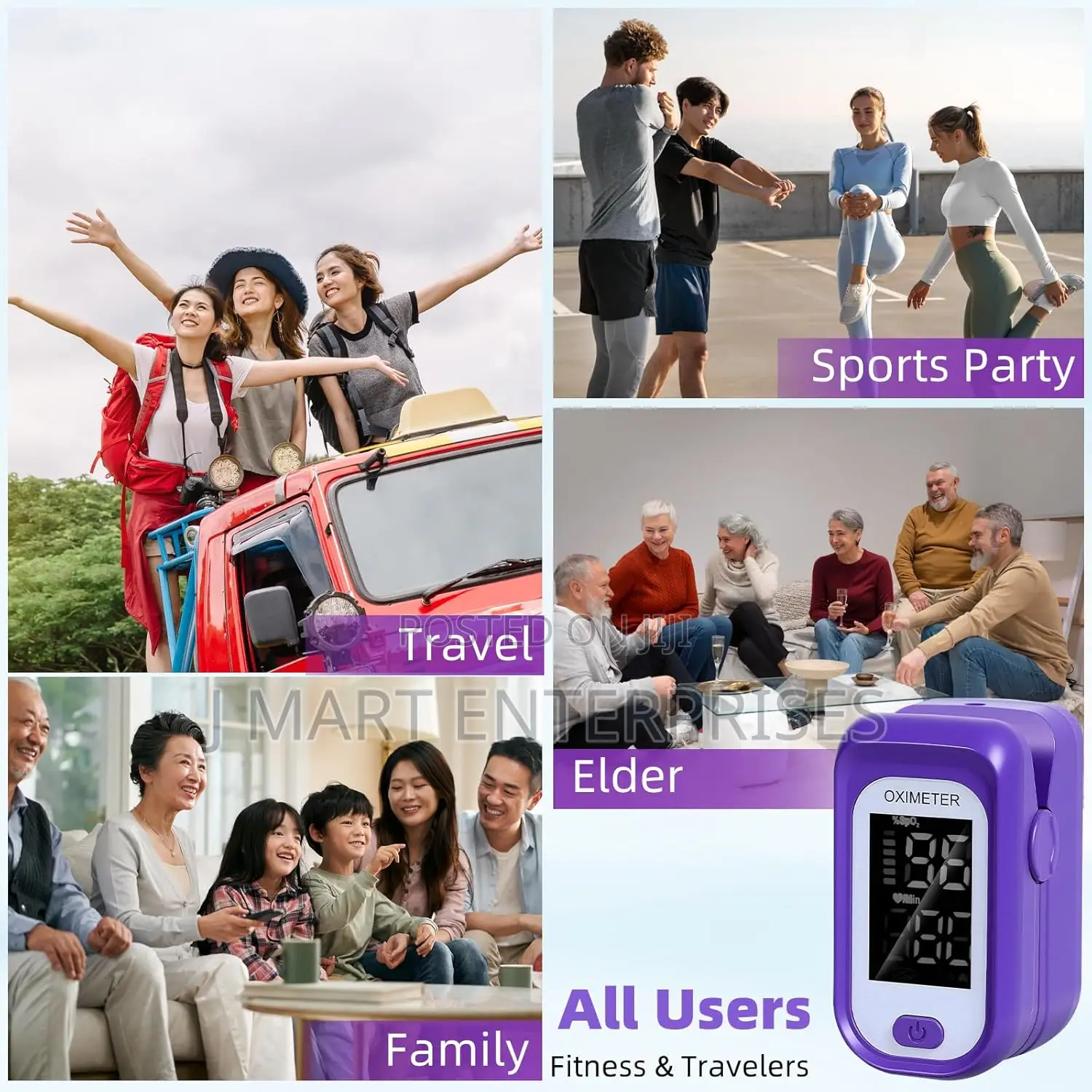 Pulse Oximeter Fingertip, Ox With Large Led