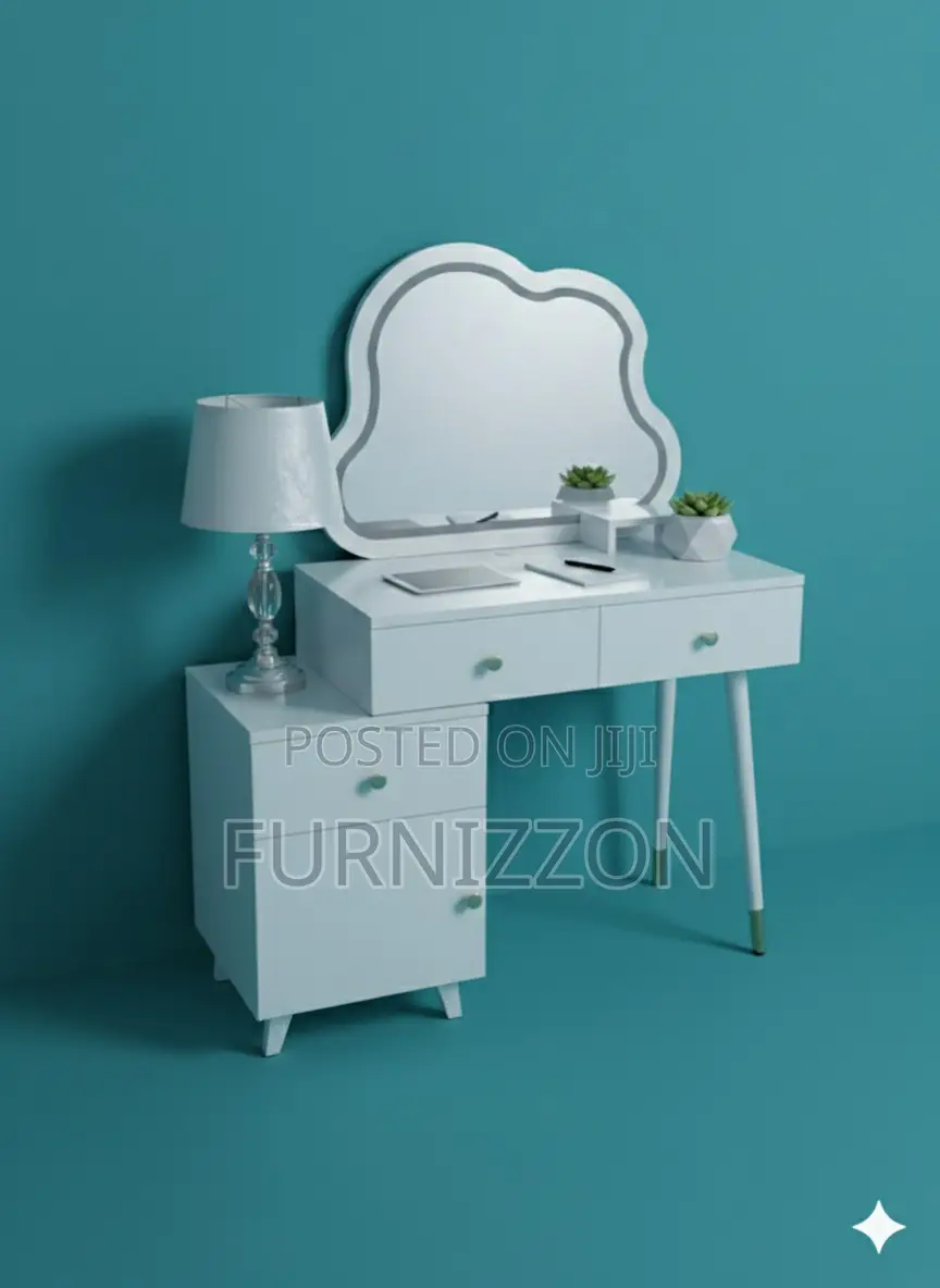Modern Bedroom Dressing Table With Mirror and Storage